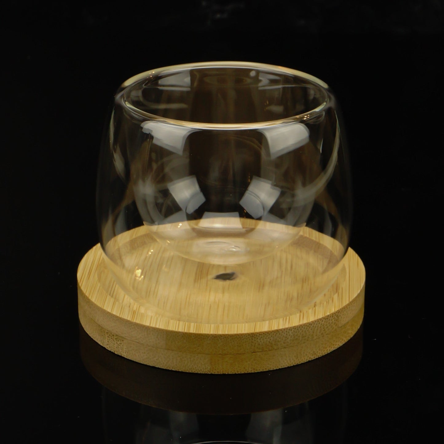 Double-walled glass espresso cup